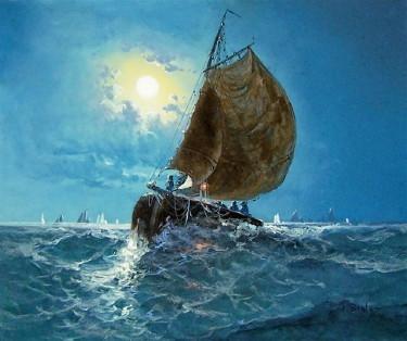 Sample artwork by Clarence Braley (1854 - 1927), known for landscape, figure, glass decoration - View similar artists and auction records